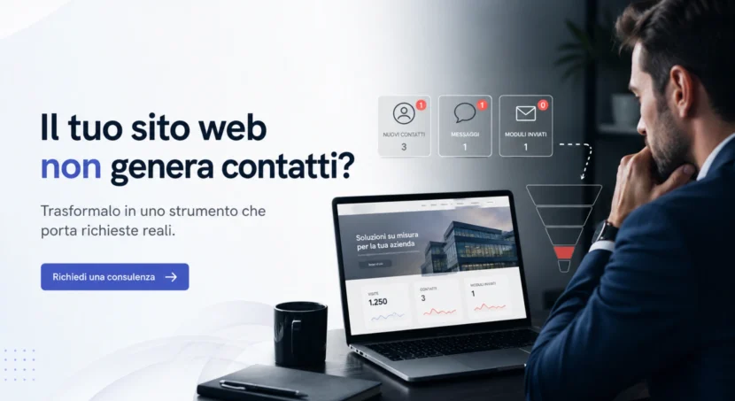 sito web non genera contatti