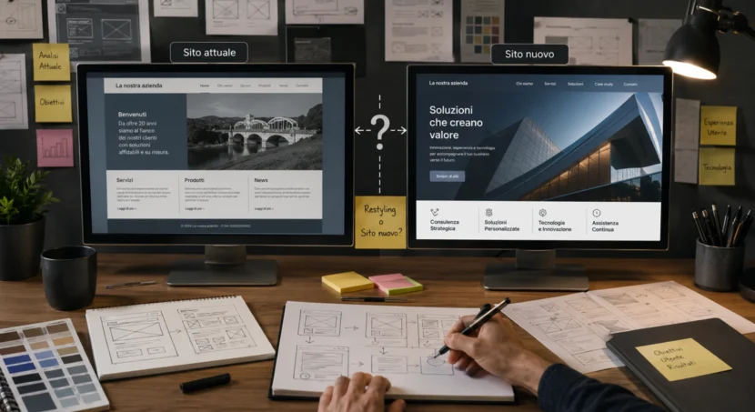 Restyling sito web o sito nuovo