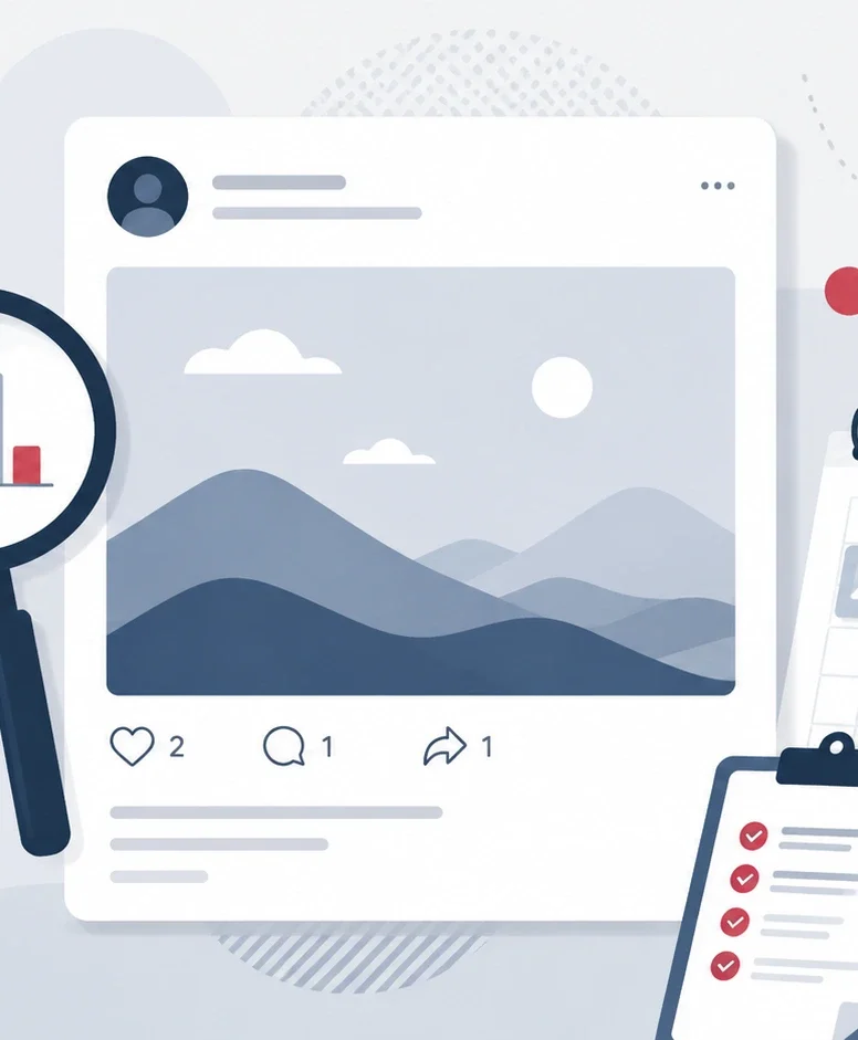 Poche interazioni post social